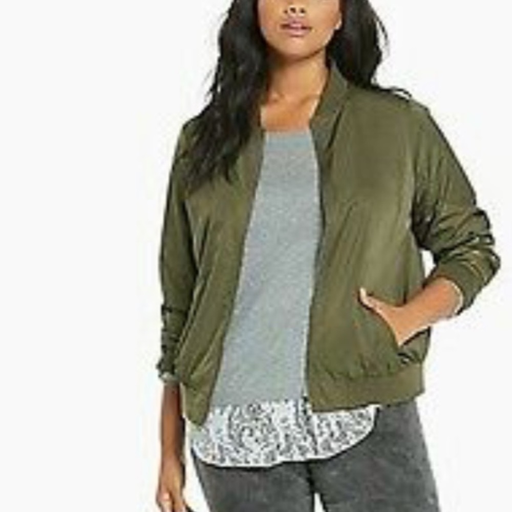 TORRID olive green bomber Jacket